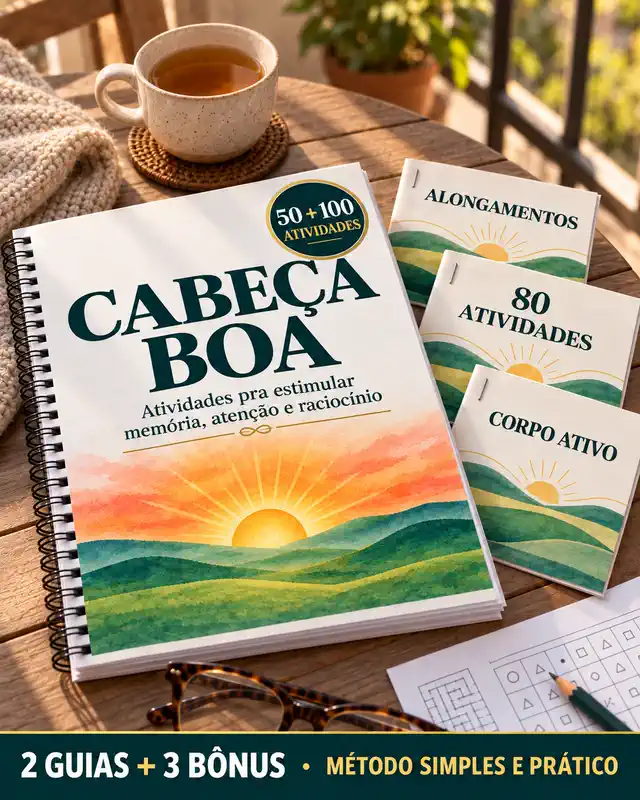 Dois guias Cabeça Boa e três bônus de atividades